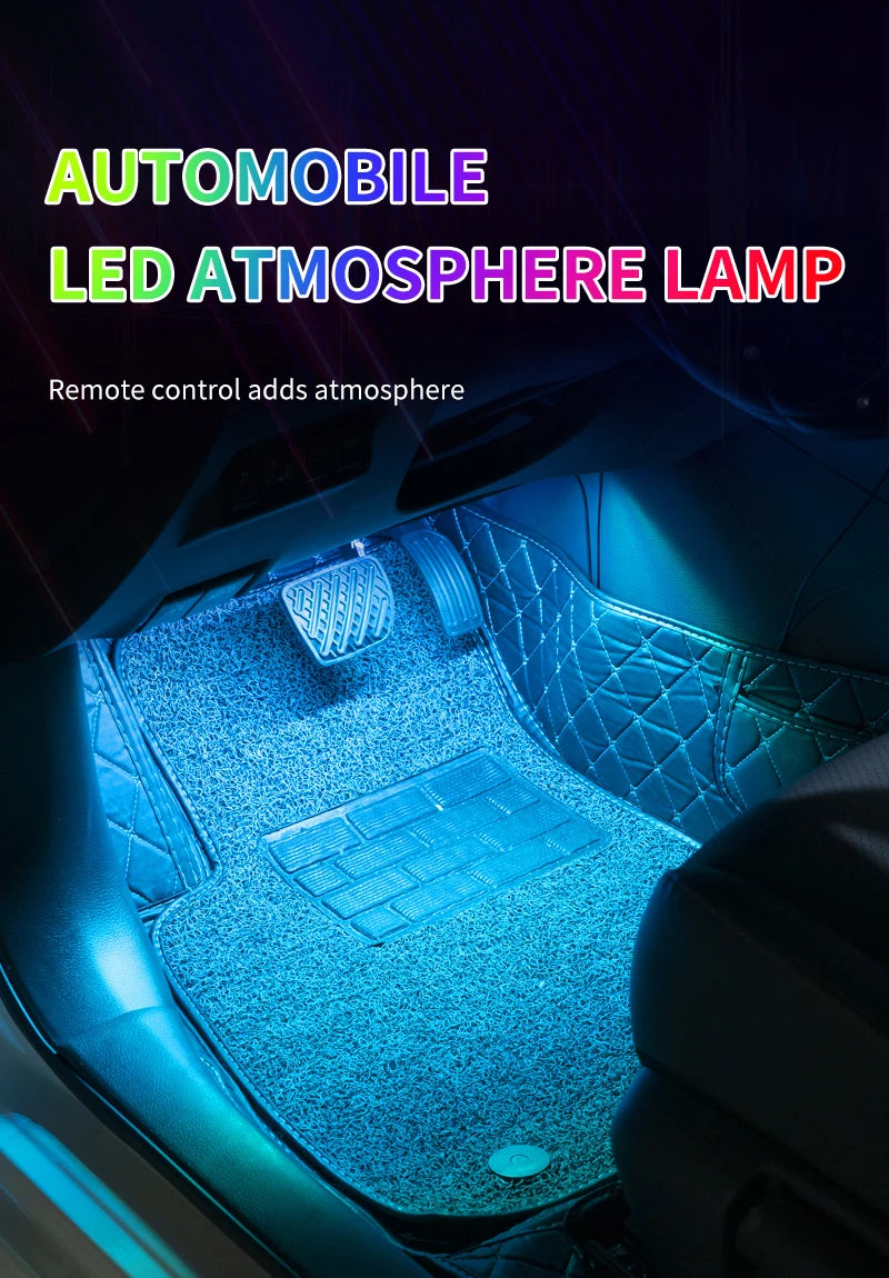 LumeGlow™ RGB LED Car Ambient Lights – App & Music Sync With App or Remote control.