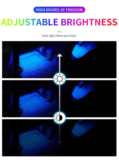 LumeGlow™ RGB LED Car Ambient Lights – App & Music Sync With App or Remote control.