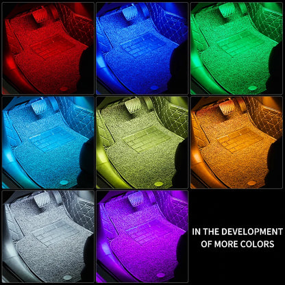 LumeGlow™ RGB LED Car Ambient Lights – App & Music Sync With App or Remote control.