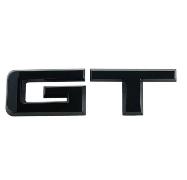 GT Metal Badge Emblem - Aggressive 3D Logo for Ford Mustang GT